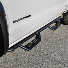 Load image into Gallery viewer, Westin 14-18 Chevrolet Silverado/GMC Sierra Crew Cab Outlaw Nerf Step Bars (Excl. Diesel) -Text. Blk