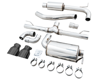 Load image into Gallery viewer, AWE Tuning 2022 VW GTI MK8 Touring Edition Exhaust - Diamond Black Tips