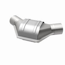 Load image into Gallery viewer, MagnaFlow Universal Catalytic Converter 2.25inch Angled Inlet/Outlet
