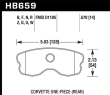Load image into Gallery viewer, Hawk 06-10 Chevy Corvette (Improved Pad Design) Rear HPS Street Brake Pads