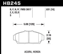 Load image into Gallery viewer, Hawk 94-01 Acura Integra (excl Type R) Performance Ceramic  Street Front Brake Pads