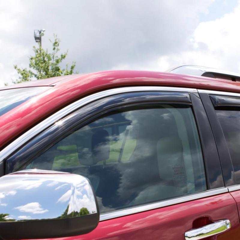 AVS 16-18 Toyota Tacoma Double Cab Ventvisor In-Channel Front & Rear Window Deflectors 4pc - Smoke