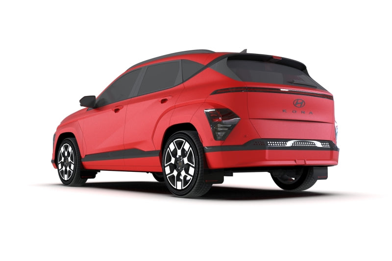 Rally Armor 24-26 Hyundai Kona/Kona EV Black UR Mud Flap w/Metallic Black Logo