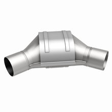 Load image into Gallery viewer, MagnaFlow Universal Catalytic Converter 2.25inch Angled Inlet/Outlet