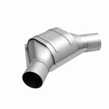 Load image into Gallery viewer, MagnaFlow Universal Catalytic Converter 2.25inch Angled Inlet/Outlet