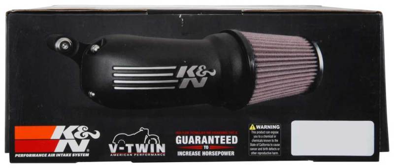 K&N 08-17 Harley-Davidson Touring Models Performance Air Intake System Silver