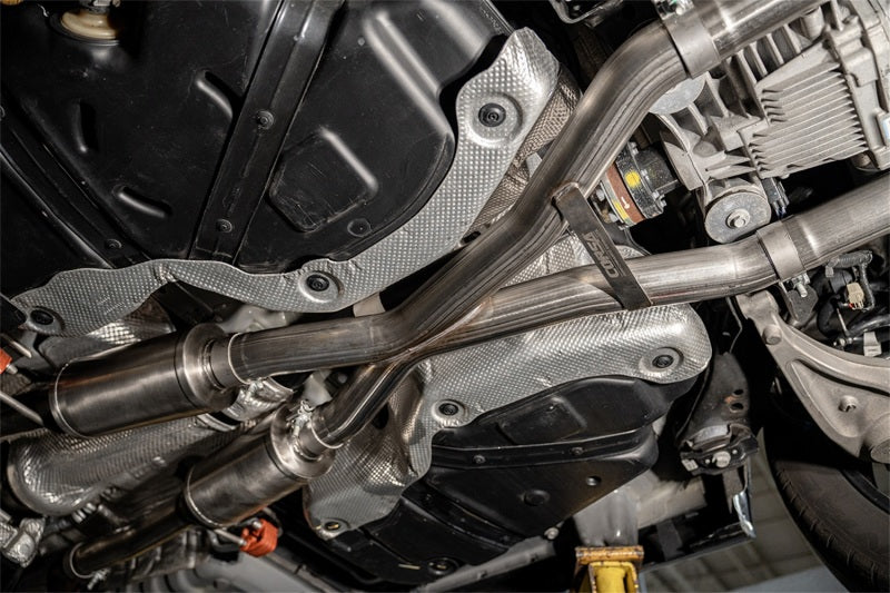 Corsa 2021-2025 Dodge Durango SRT Hellcat Cat-Back 2.75in Dual Rear Exit Sport 4.5in Black PVD Tips