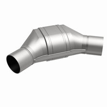 Load image into Gallery viewer, MagnaFlow Universal Catalytic Converter 2.00in Angled In/Out Frnt CA