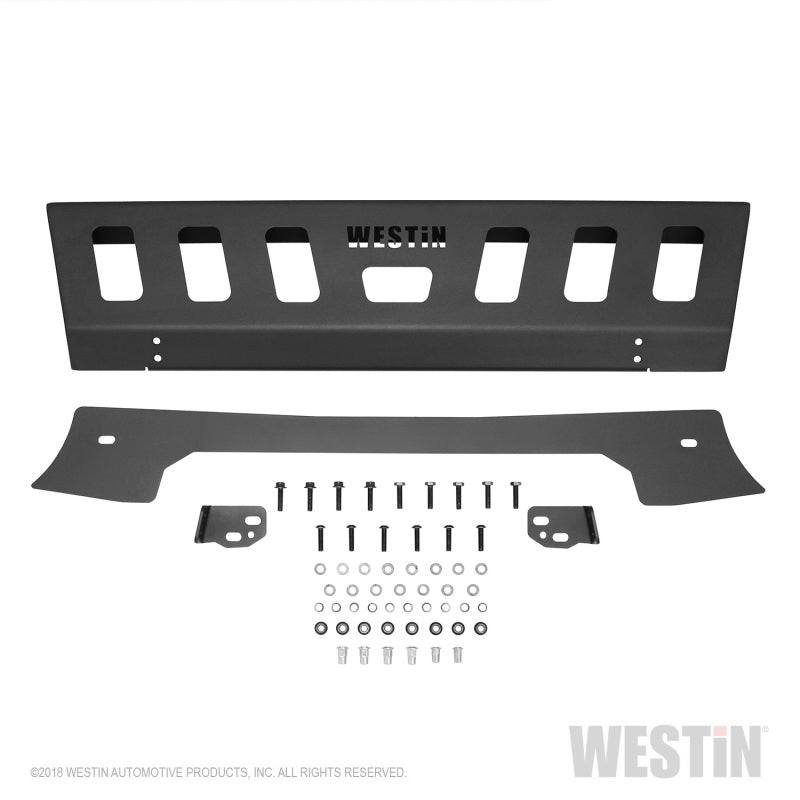 Westin 07-18 Jeep Wrangler JK WJ2 Skid Plate for Front Bumper - Textured Black