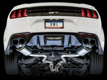 Load image into Gallery viewer, AWE Tuning 2018+ Ford Mustang GT (S550) Cat-Back Exhaust - Touring Edition (Quad Chrome Silver Tips)