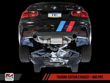 Load image into Gallery viewer, AWE Tuning BMW F3X 340i Touring Edition Axle-Back Exhaust - Diamond Black Tips (90mm)