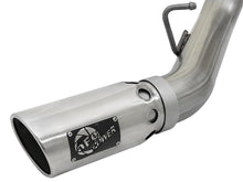 Load image into Gallery viewer, aFe Large Bore-HD 4in 409-SS DPF-Back Exhaust w/Dual Polished Tips 2017 GM Duramax V8-6.6L (td) L5P