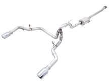 Load image into Gallery viewer, AWE Tuning 0FG 21+ Ford F150 Dual Split Rear Exhaust - 5in Chrome Silver Tips