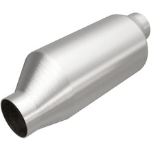 Load image into Gallery viewer, MagnaFlow 2in In/Out 4in Round Body 11.875in L Universal California Legal Catalytic Converter