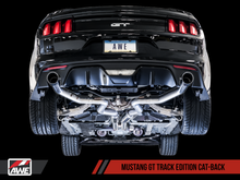 Load image into Gallery viewer, AWE Tuning S550 Mustang GT Cat-Back Exhaust - Track Edition (Diamond Black Tips)