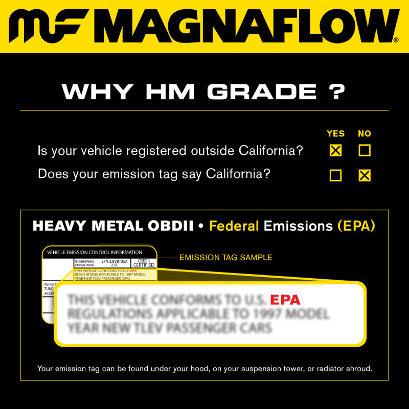 MagnaFlow Direct Fit Catalytic Converter 10-11 Toyota Camry 2.5L