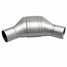 Load image into Gallery viewer, MagnaFlow Universal Catalytic Converter 2.00in Angled In/Out Frnt CA