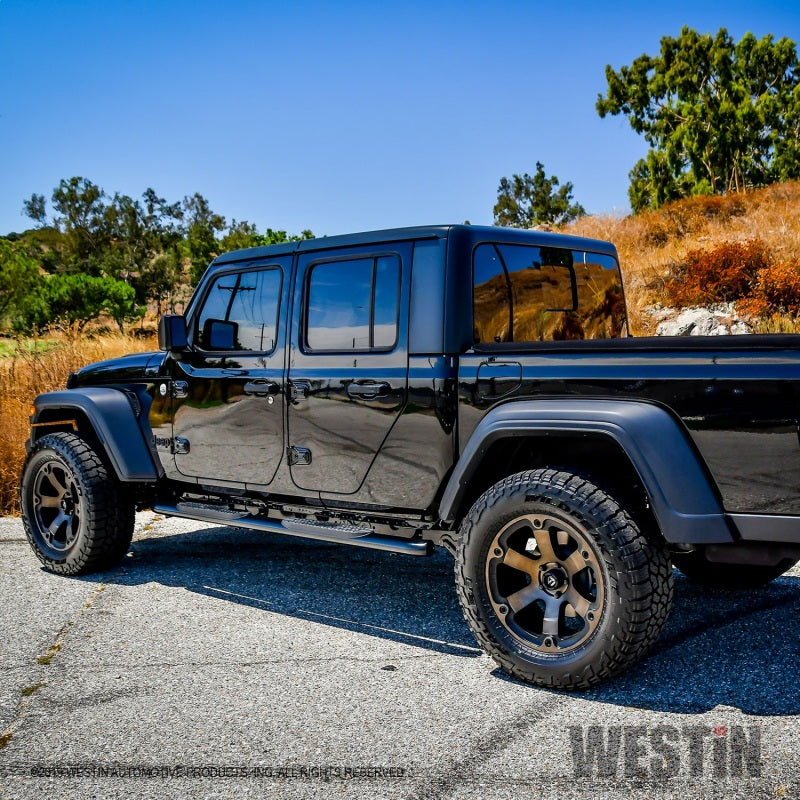 Westin 20-26 Jeep Gladiator PRO TRAXX 4 Oval Nerf Step Bars - Black