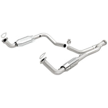 Load image into Gallery viewer, MagnaFlow DF Cat. Conv 95-99 Range Rover 4.0/4.6L GEMS Y-Pipe Assembly *NOT FOR SALE IN CALIFORNIA*