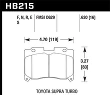 Load image into Gallery viewer, Hawk 93-98 Toyota Supra TT HPS 5.0 Street Front Brake Pads