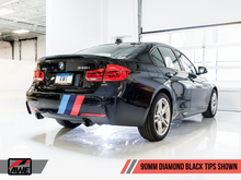 Load image into Gallery viewer, AWE Tuning BMW F3X 340i Touring Edition Axle-Back Exhaust - Diamond Black Tips (90mm)