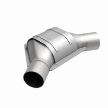 Load image into Gallery viewer, MagnaFlow Universal Catalytic Converter 2.25inch Angled Inlet/Outlet