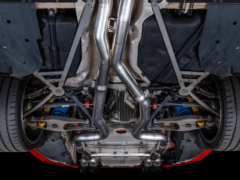 AWE Tuning BMW F8X M3/M4 Track Edition Cat-Back Exhaust - Diamond Black Tips