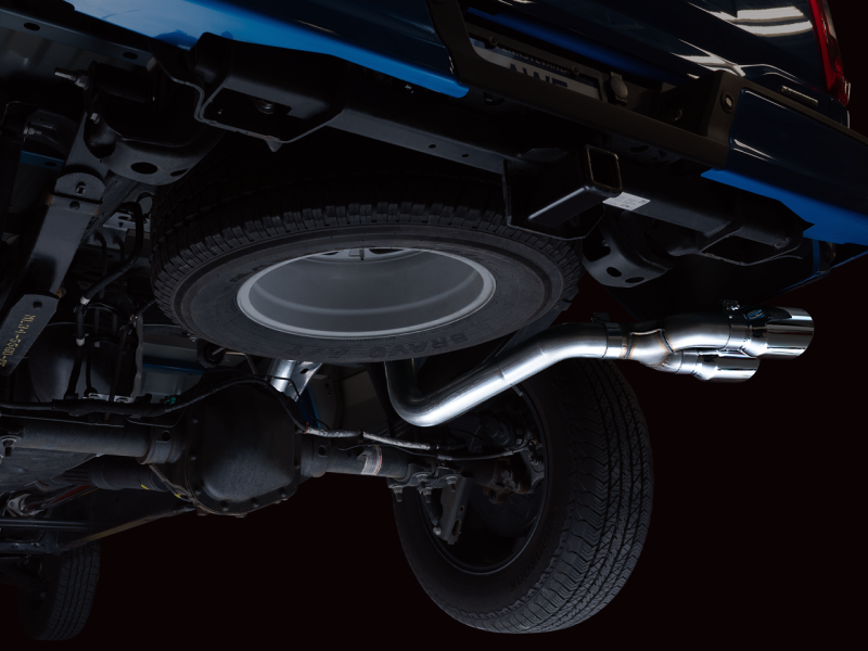 AWE Tuning 0FG 21+ Ford F150 Dual Side Exit Cat-Back Exhaust- 4.5in Chrome Silver Tips