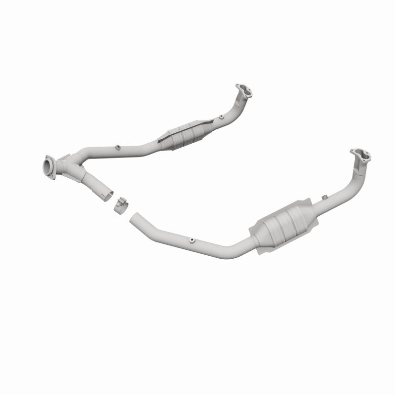 MagnaFlow DF Cat. Conv 97 Land Rover Defender 90 4.0L Y-Pipe Assy / 96-99 Discovery 4.0L Y-Pipe Assy