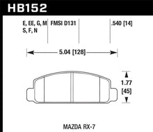 Load image into Gallery viewer, Hawk Mazda RX-7 HP+ Street Front Brake Pads