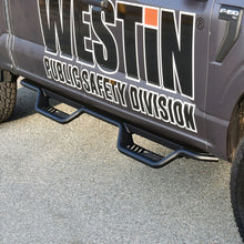 Load image into Gallery viewer, Westin 15-22 Ford F-150 SuperCrew / 17-22 F-250/350 Crew Cab Outlaw Nerf Step Bars - Textured Black