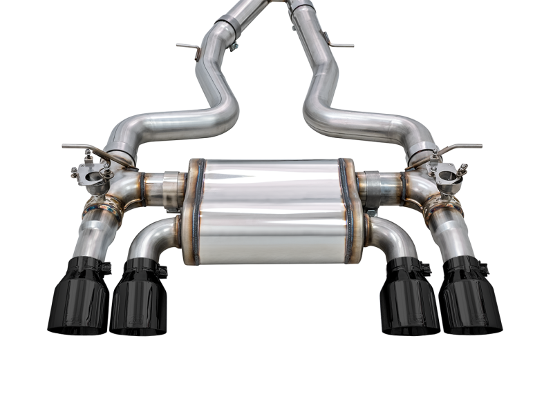 AWE Tuning BMW F8X M3/M4 Track Edition Cat-Back Exhaust - Diamond Black Tips