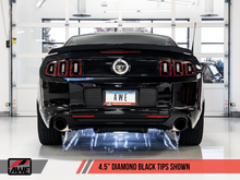 Load image into Gallery viewer, AWE Tuning S197 Mustang GT Axle-Back Exhaust - Touring Edition (Diamond Black Tips)
