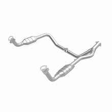 Load image into Gallery viewer, MagnaFlow DF Cat. Conv 95-99 Range Rover 4.0/4.6L GEMS Y-Pipe Assembly *NOT FOR SALE IN CALIFORNIA*