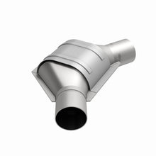 Load image into Gallery viewer, MagnaFlow Universal Catalytic Converter 2.25inch Angled Inlet/Outlet