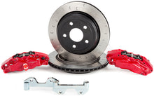 Load image into Gallery viewer, Alcon 2007+ Jeep JK-JL 330x22mm Rotors 4-Piston Red Calipers Rear Brake Kit (Includes Brake Lines)