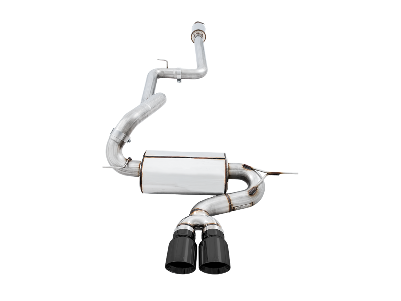 AWE Tuning Ford Focus ST Touring Edition Cat-Back Exhaust - Resonated - Diamond Black Tips