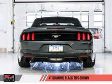 Load image into Gallery viewer, AWE Tuning S550 Mustang EcoBoost Axle-Back Exhaust - Touring Edition (Diamond Black Tips)