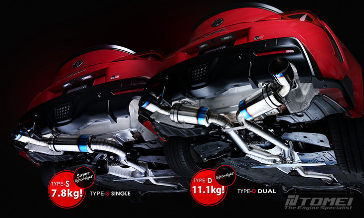 Tomei Expreme Ti Full Titanium Muffler Type-D Toyota GR MKV Supra A90