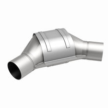 Load image into Gallery viewer, MagnaFlow Universal Catalytic Converter 2.25inch Angled Inlet/Outlet