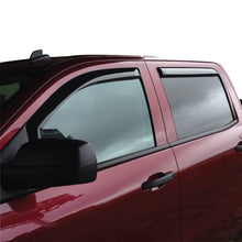 Load image into Gallery viewer, Westin 2014-2018 Chevy Silverado 1500 Crew Cab In-Channel Wind Deflector 4pc - Smoke