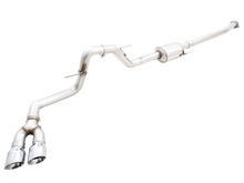 Load image into Gallery viewer, AWE Tuning 0FG 21+ Ford F150 Dual Side Exit Cat-Back Exhaust- 4.5in Chrome Silver Tips