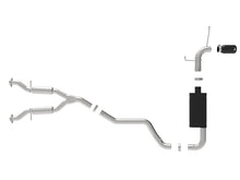 Load image into Gallery viewer, aFe Large Bore HD 3in 304 SS Cat-Back Exhaust w/ Black Tips 14-19 Jeep Grand Cherokee (WK2) V6-3.6L