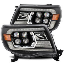 Load image into Gallery viewer, AlphaRex 05-11 Toyota Tacoma NOVA LED Projector Headlights Plank Style Black w/Activ Light/DRL