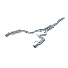 Load image into Gallery viewer, MBRP 15-18 Ford Mustang EcoBoost 2.3L T409 3in Cat Back Dual Split Rear Exit (Race Version)
