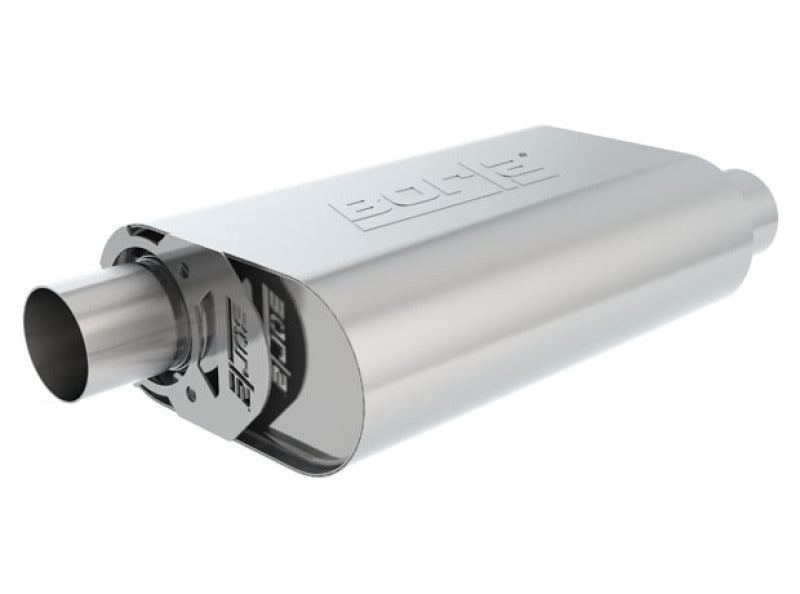 Borla CrateMuffler 2.25in Offset-In/Offset-Out in S-Typein Stock Sbf 289/302/351