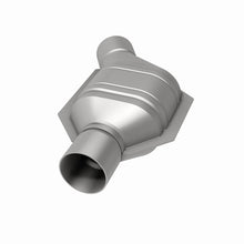 Load image into Gallery viewer, MagnaFlow Universal Catalytic Converter 2.25in Inlet/Outlet Angled Offset/Center Calif OBDII