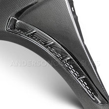 Load image into Gallery viewer, Anderson Composites 2016+ Focus Type-GR Vented Carbon Fiber Fenders .04in Wider (Pair)