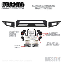 Load image into Gallery viewer, Westin 17-19 Ford F-250/350 Pro-Mod Front Bumper - Textured Black