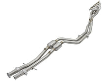 Load image into Gallery viewer, aFe Twisted Steel Long Tube Headers w/ Mid Pipes (Catted) 96-99 BMW M3 L6-3.2L S52